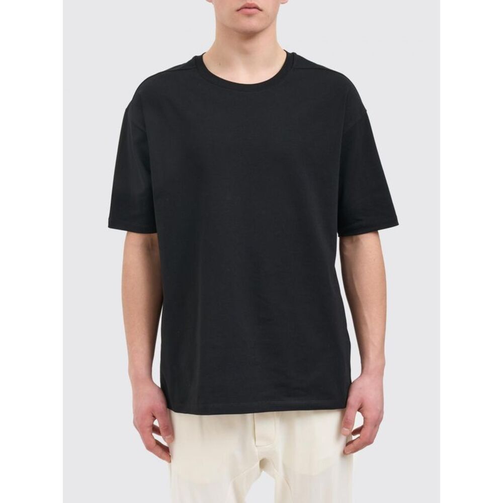 Thom Krom Men Cotton T-Shirt With Contrast Stitching Thom Krom